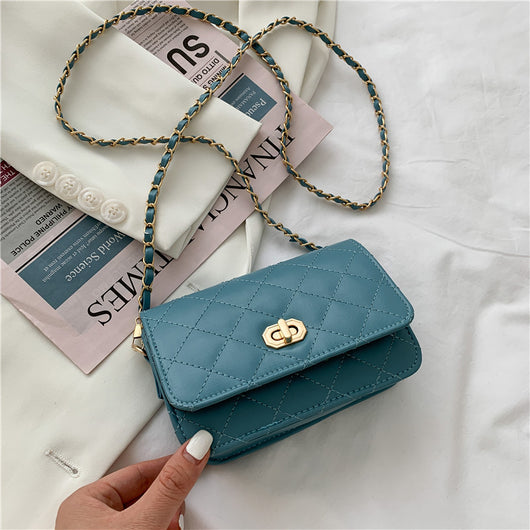 Bolso Mensajero Cadena de Perlas con Diseño Romboidal - Image 16