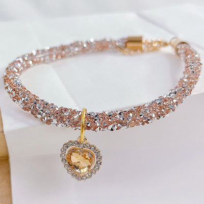 Collar Gato con Dije Corazón de Cristales Brillantes - Accesorio Reflectante para Mascotas - Image 14
