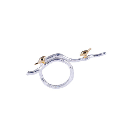 Anillo Ajustable con Diseño de Ave