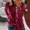 Blusa Estampado Estrellas con Costuras Decorativas para Mujer