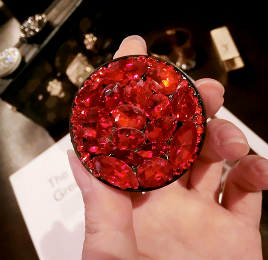 Soporte Telescópico para Celular con Diamantes y Airbag de Seguridad - Image 5