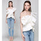 Blusa sin mangas con volantes