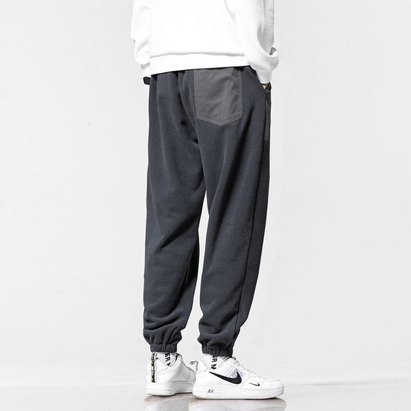 Pantalones Deportivos Casuales con Forro Grueso y Terciopelo