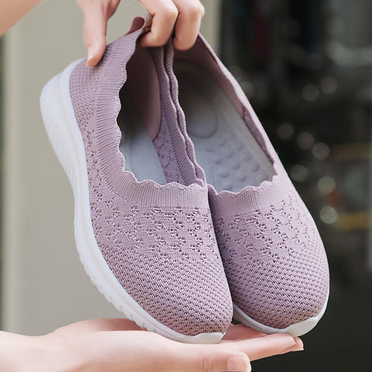 Zapatos Deportivos Tejidos Voladores Talla Grande para Mujer - Image 10