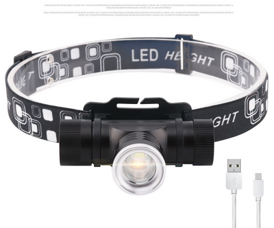 Linterna Frontal LED T6 Recargable USB - Luz Potente para Pesca y Actividades Nocturnas - Image 3
