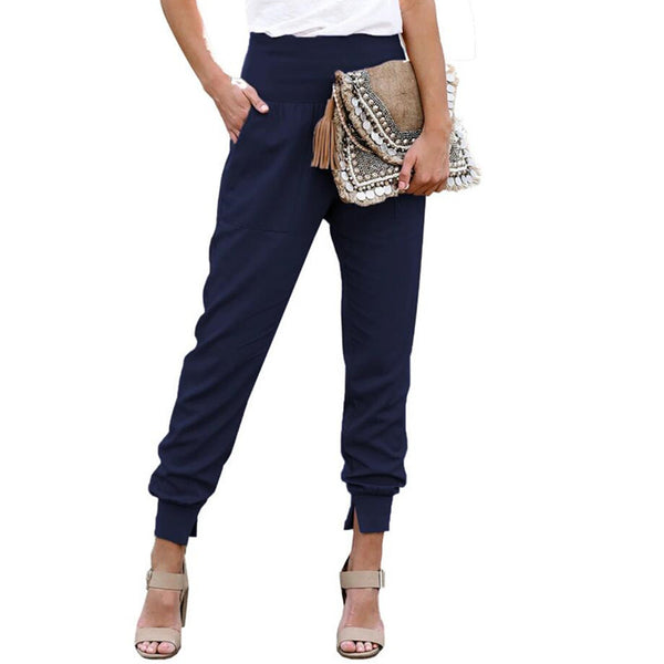 Pantalones Cortos de Cintura Alta con Aberturas Laterales