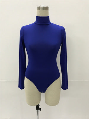 Jumpsuit Invierno Mujer 12 Colores Cuello Alto Manga Larga Ajustado - Image 9