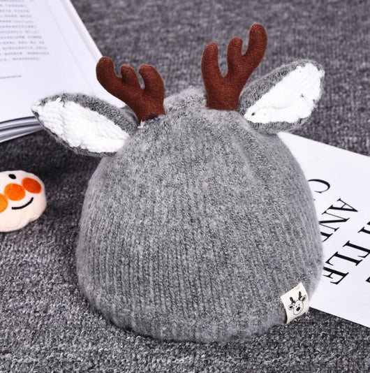 Gorro Infantil de Lana Gruesa con Orejas de Venado - Abrigo Perfecto para Otoño e Invierno - Image 9