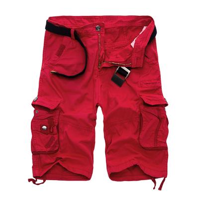 Pantalones Cortos Cargo Camuflaje con Cinturón y Múltiples Bolsillos - Image 2