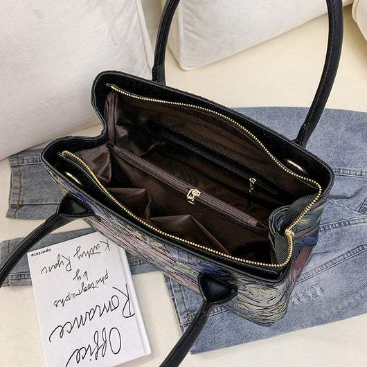 Bolso Retro Pintado a Mano con Relieve Estilo Chino - Image 6
