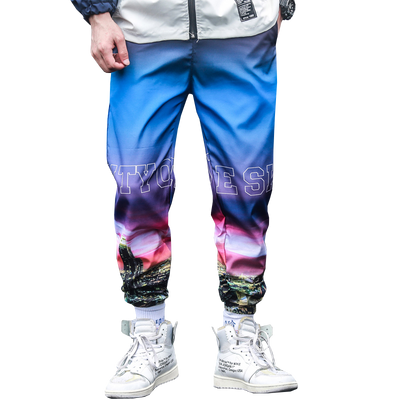Pantalones deportivos con degradado de fleece - Image 4