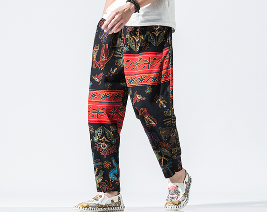 Pantalón Tradicional Chino de Cintura Alta con Detalle de Linterna - Image 2