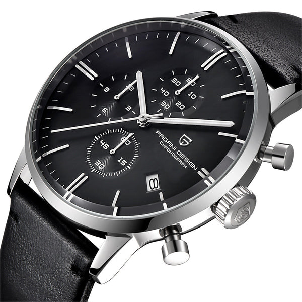 Reloj Calendario Multifunción de Tres Esferas