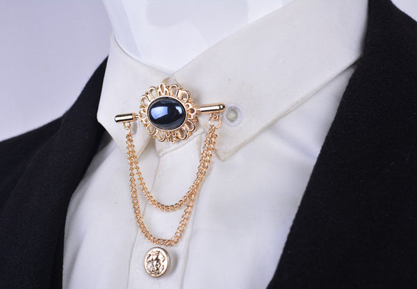 Broche de Cuello Fleco Elegante