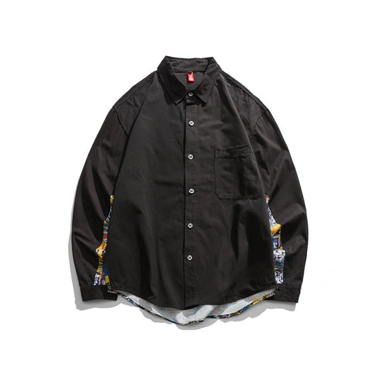 Camisa Suelta Estampada para Hombre - Image 4