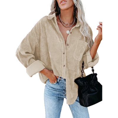 Chamarra Casual para Mujer de Solapa con Color Sólido - Otoño e Invierno - Image 20