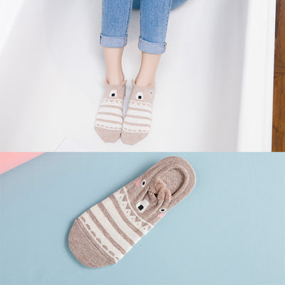 Calcetines de Algodón Estampados Adorables para Mujer - Image 21