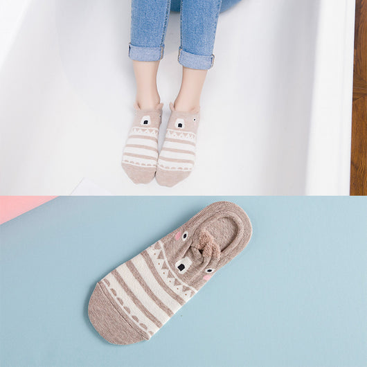 Calcetines de Algodón Estampados Adorables para Mujer - Image 21