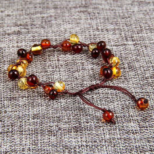 Pulsera de Ámbar Tejida a Mano - Image 5
