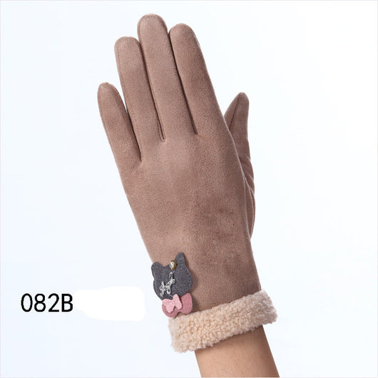 Guantes de Invierno Táctiles Impermeables de Ante - Image 3