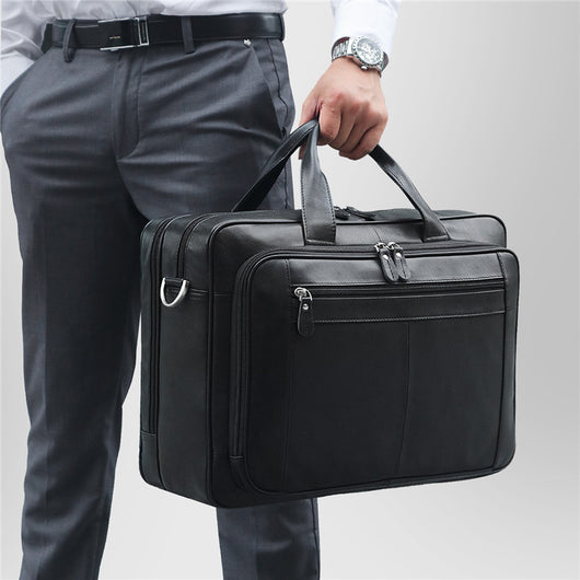 Maletín de Cuero para Hombre - Elegancia Profesional - Image 3