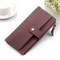 Clutch Three Fold Buckle Coin Purse Purple