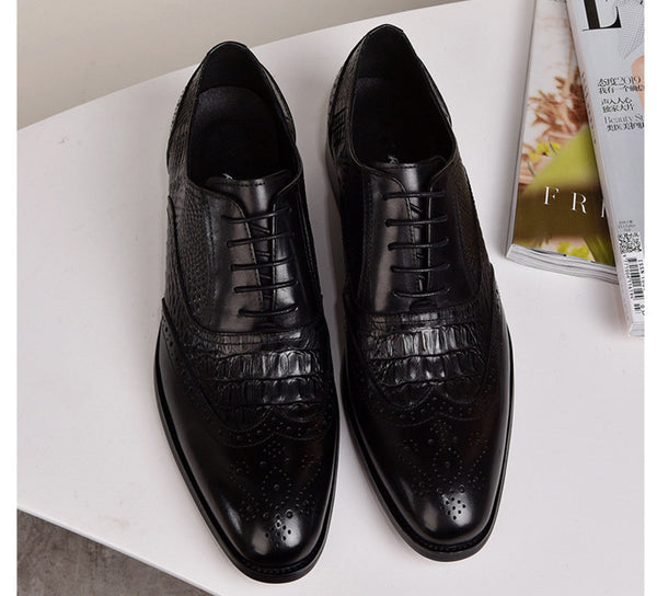 Zapatos Oxford de Cuero Vintage para Hombre - Talla Grande - Image 10