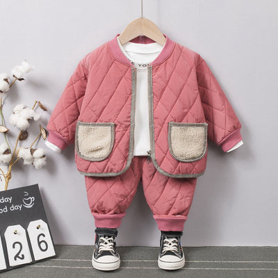 Traje de Pastelería de Dos Piezas Unisex con Terciopelo Acolchado