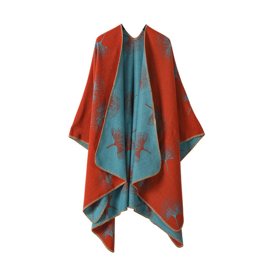 Chal de Verano Hoja de Ginkgo - Elegancia de Alto Nivel - Image 11