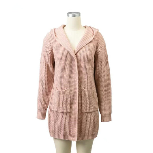 Suéter Holgado con Capucha y Bolsillos Dobles para Mujer - Image 8