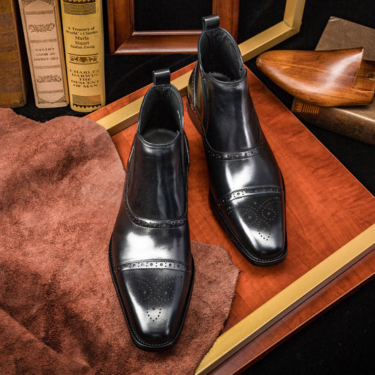 Botas Martin de Cuero para Hombre - Calzado Alto Otoño Invierno