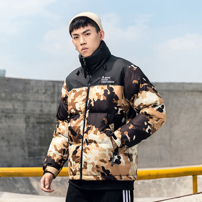 Abrigo Coreano con Cuello Alzado Acolchado Térmico