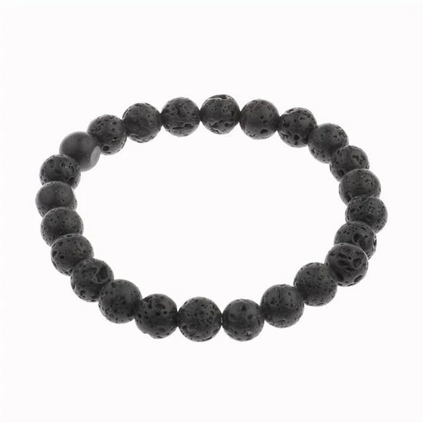 Pulsera de Piedra Natural Volcánica con Magnetismo para Hombre y Mujer - Image 3