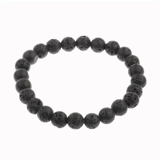 Pulsera de Piedra Natural Volcánica con Magnetismo para Hombre y Mujer - Image 3