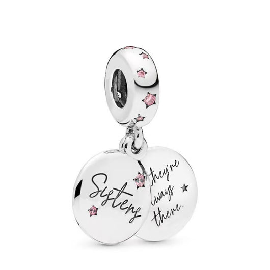 Dije Hermanas Eterno en Plata Esterlina 925 Brillante