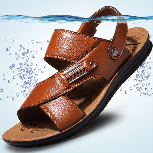 Sandalias de Cuero para Hombre - Zapatos de Playa Cómodos - Image 2