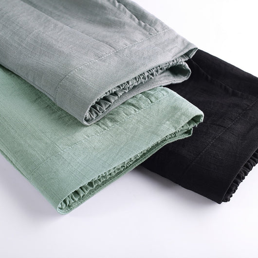 Pantalones Harem Casuales de Corte 7/8 - Image 2