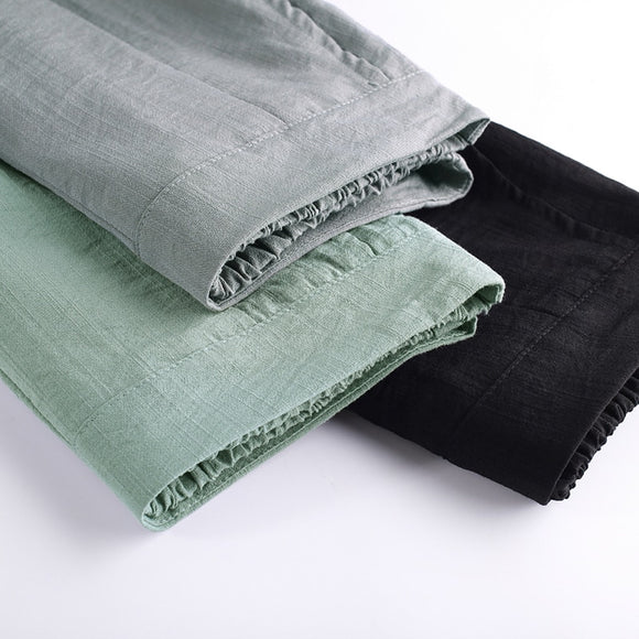 Pantalones Harem Casuales de Corte 7/8