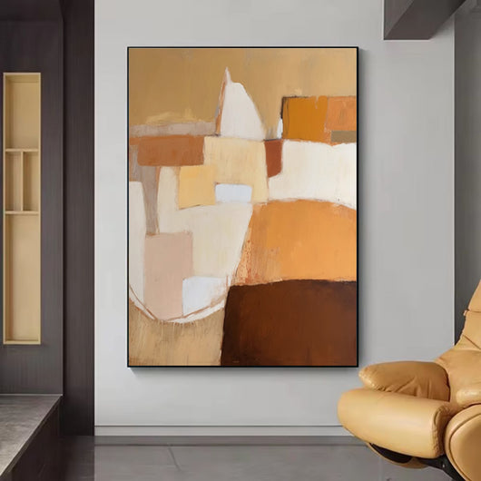Cuadro Abstracto Óleo sobre Lienzo para Sala de Estar - Arte Moderno sin Marco - Image 15