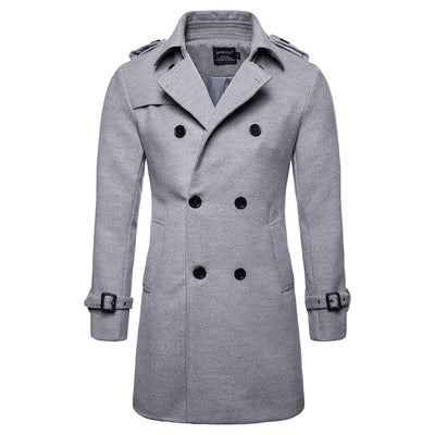 Chaqueta Larga Casual para Hombre - Estilo Europeo y Americano - Image 8