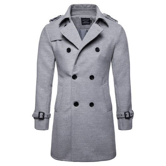 Chaqueta Larga Casual para Hombre - Estilo Europeo y Americano - Image 8