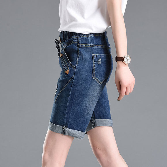 Shorts Casuales Elásticos para Mujer