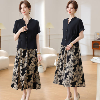 Conjunto de Falda y Blusa Corta Dos Piezas - Image 8