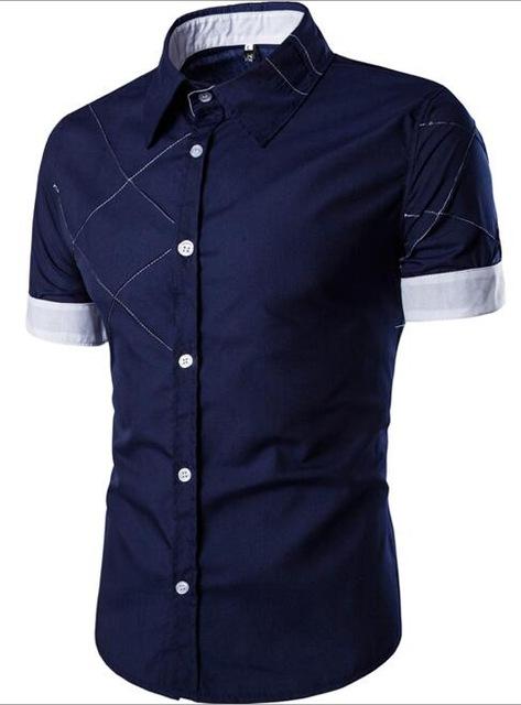 Camisa Casual de Manga Corta con Cuello Abierto - Image 3