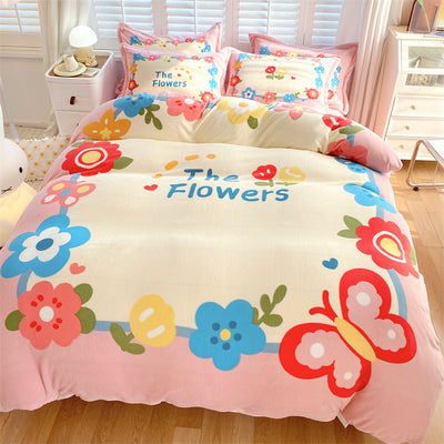Juego de Cama Infantil de Terciopelo Suave con Diseño de Caricaturas - Image 5