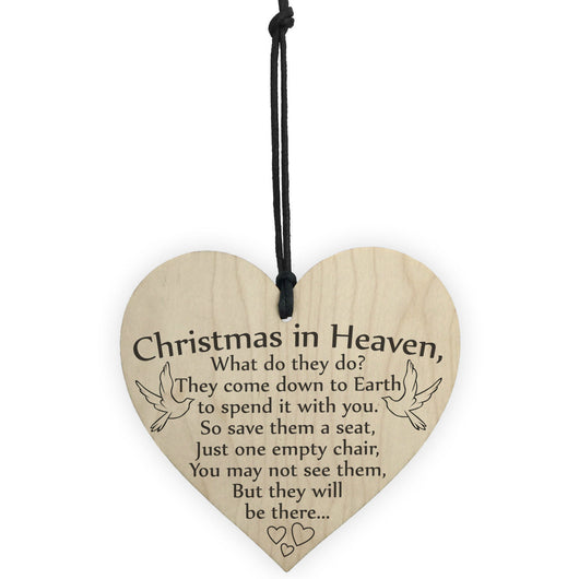 Adorno Navideño de Madera en Forma de Corazón - Decoración Colgante para Árbol - Image 3