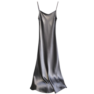 Vestido Slip de Acetato Satinado - Diseño Versátil Ajustable - Image 11