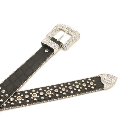 Cinturón de Hombre con Remaches y Strass - Estilo Personalidad - Image 5