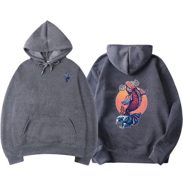 Sudadera con Estampado de Carpa