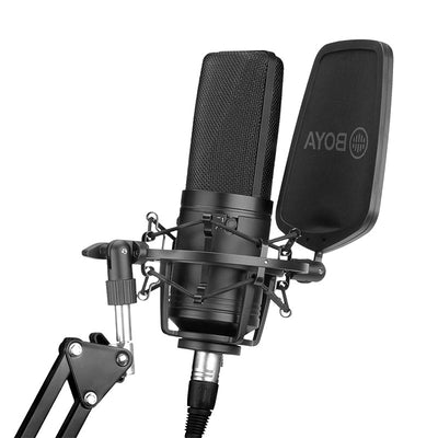 Micrófono Condensador de Diafragma Grande para Karaoke y Grabación - Image 2